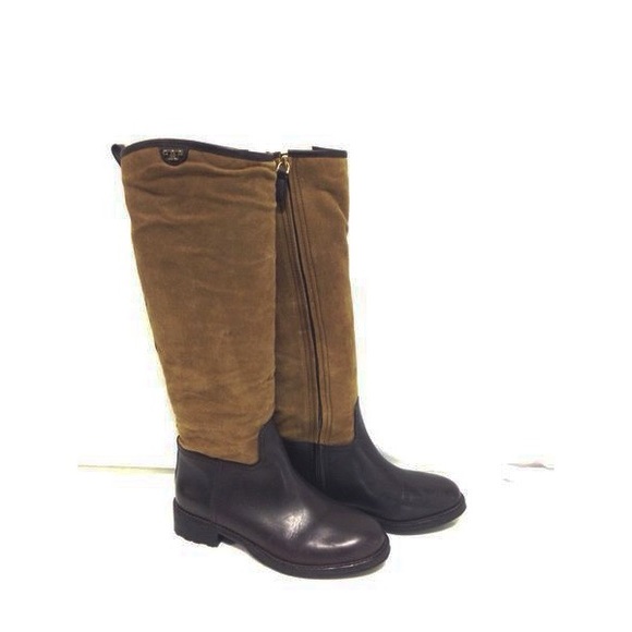 Tory Burch Kensington Genuine Shearling Lined Riding Boot  Size 6.5 NWOT - Picture 6 of 11